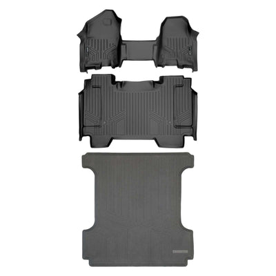 SmartCoverage™ Custom Fit Floor Liners For 2019-2024 Ram 1500 Crew Cab with First Row Bench Seat