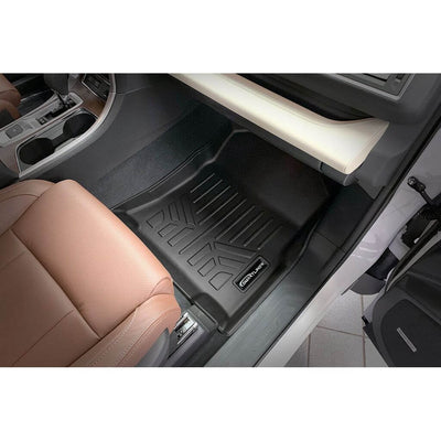 Smart Trim™ Custom Fit Floor Liners For 2019-2025 Subaru Ascent with 2nd Row Bench Seat and With Subwoofer in the Cargo Area