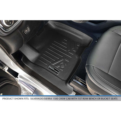 SMARTLINER Floor Liners for 2020-2026 2500/3500 Silverado/Sierra Crew Cab 2019-2021 Crew Cab (BNOC)