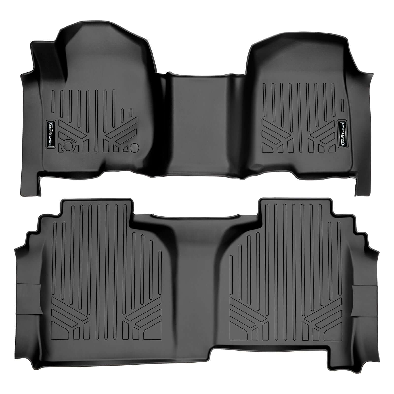 SMARTLINER Floor Liners for 2020-2026 Chevy Silverado 2500 HD | 3500 HD (Double Cab|Carpet|(1st Row Bench)|(OTH)|[No 2nd Row Storage]