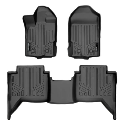 SmartCoverage™ Floor Liners For 2019-2023 Ford Ranger SuperCrew Cab (Carpet)