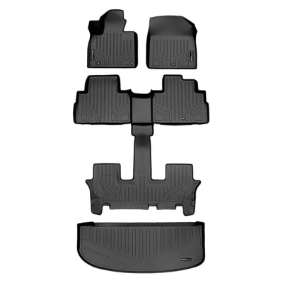 SMARTLINER Floor Liners for 2020-2025 Kia Telluride (2nd Row Bucket) with in between Coverage