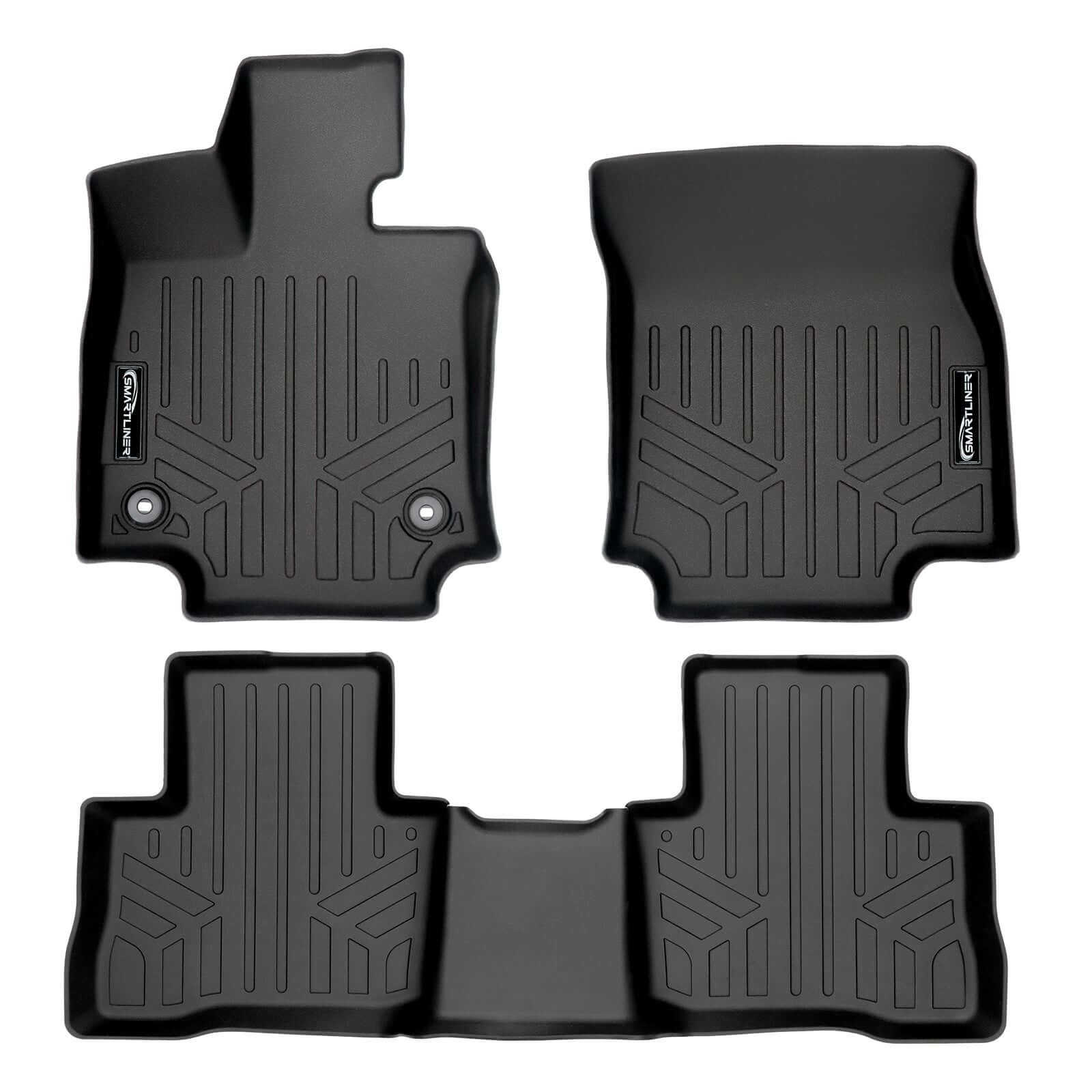 SMARTLINER Custom Fit Floor Liners For 2021-2025 Toyota RAV4 Prime (With Subwoofer in Cargo Area)