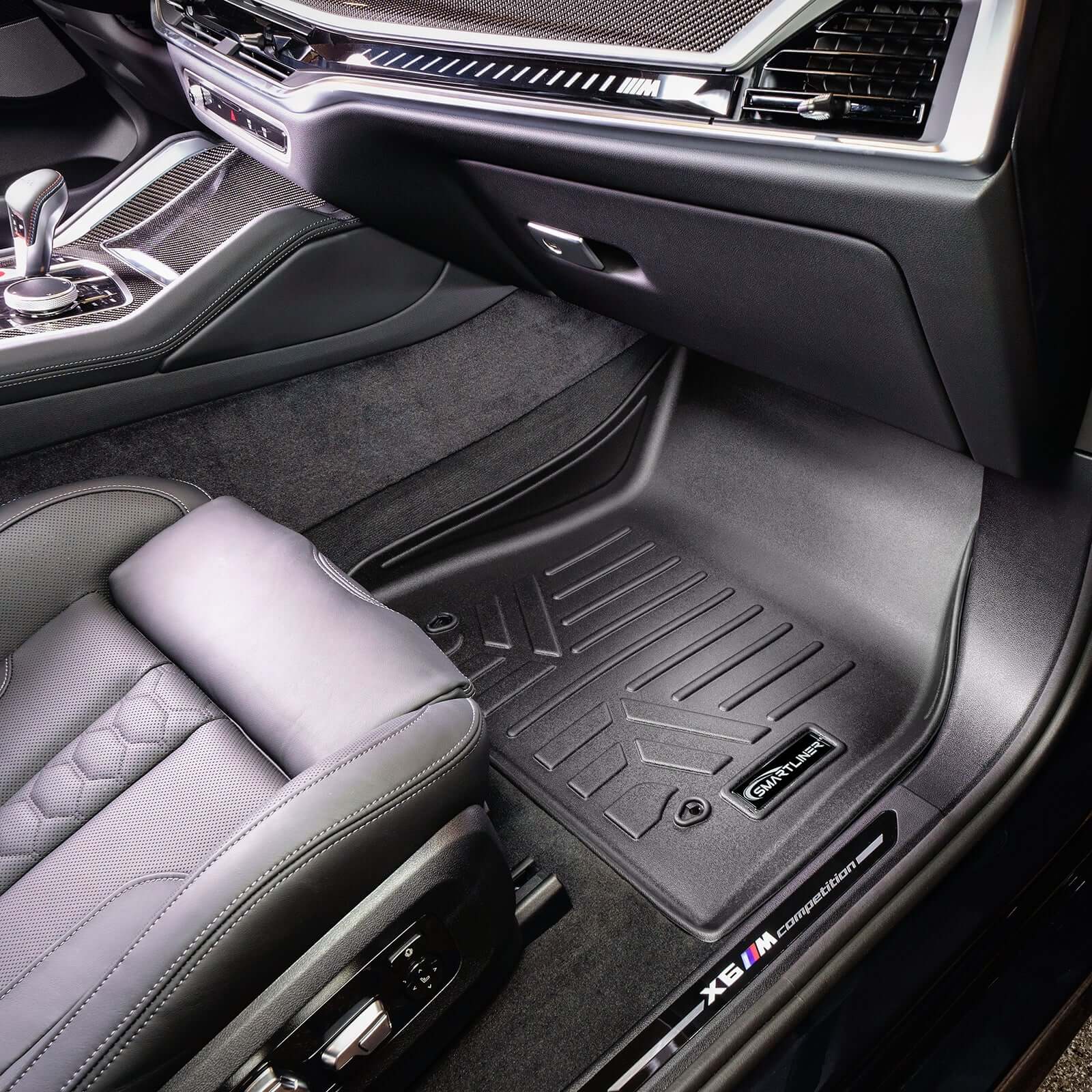 SMARTLINER Floor Liners for 2019-2025 BMW X7 (2nd Row Buckets)