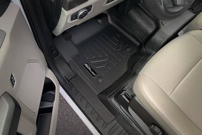SMARTLINER Floor Liners for 2017-2026 Ford F-250/F-350 Super Crew Cab with Vinyl| (1st Row Bench)| (No OTH)| with Underseat Storage