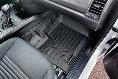 SMARTLINER Custom Fit Floor Liners For 2019-2023 Ford Ranger SuperCab with Vinyl Flooring