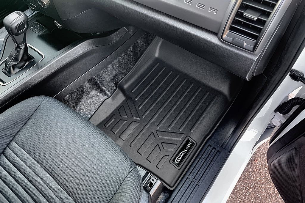 SmartCoverage™ Floor Liners For 2019-2023 Ford Ranger SuperCrew Cab (Vinyl)