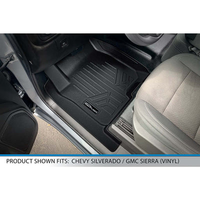 SmartCoverage™ Floor Liners For 2019-2026 Silverado/Sierra 1500 Crew Cab (1st Row Bucket) & Vinyl