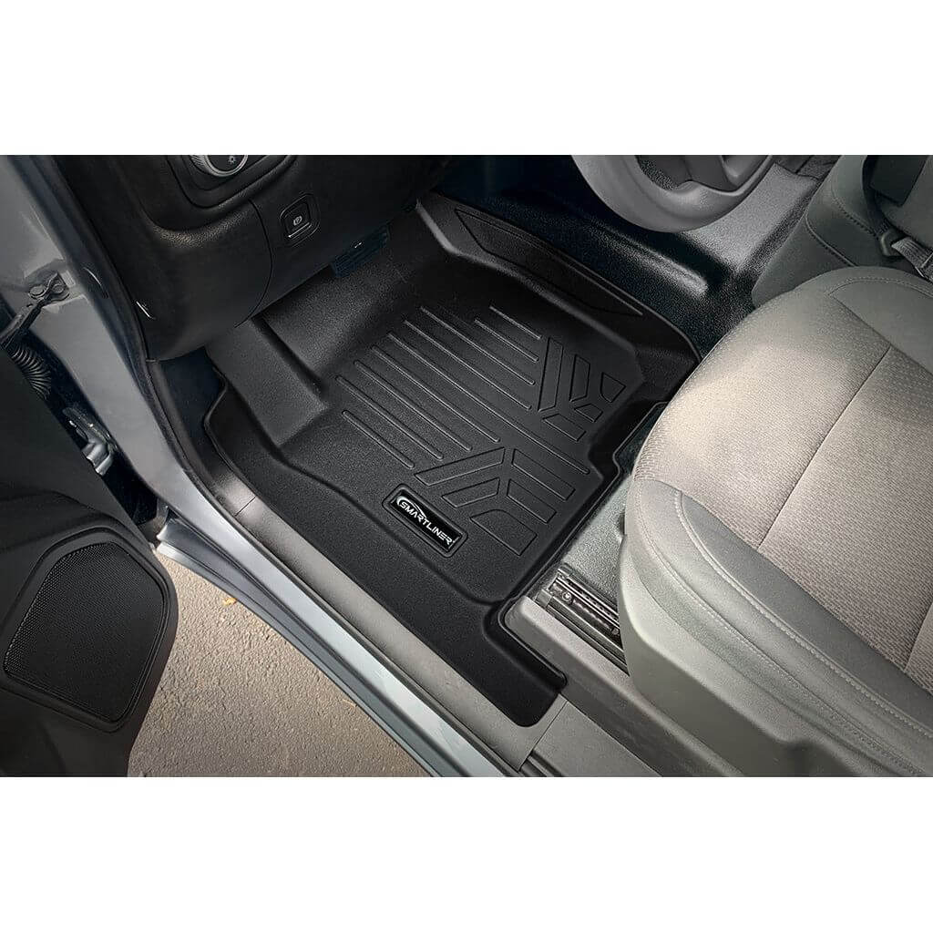 SmartCoverage™ Floor Liners For 2019-2026 Chevy Silverado 1500 Crew Cab (1st Row Bucket) | Vinyl | [No 2nd Row Storage]