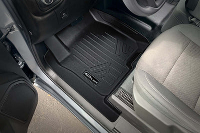 SMARTLINER Floor Liners for 2020-2026 Chevy Silverado 2500 HD | 3500 HD (Double Cab|Vinyl|(1st Row Bench)|(No OTH)