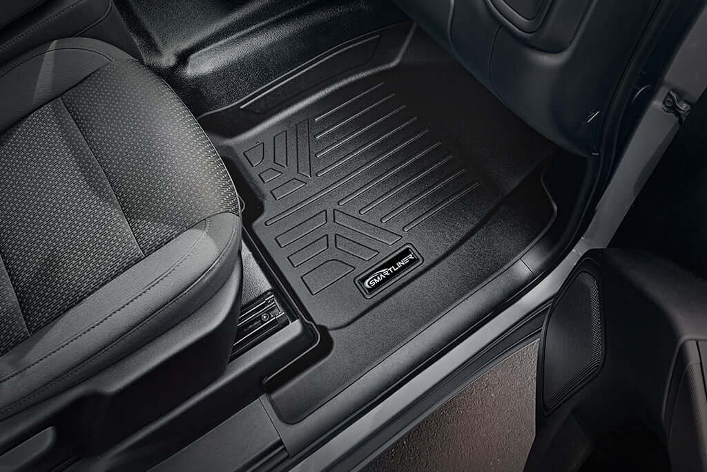 SMARTLINER Floor Liners for 2020-2026 Chevy Silverado 2500 HD | 3500 HD (Double Cab|Vinyl|(1st Row Bucket))