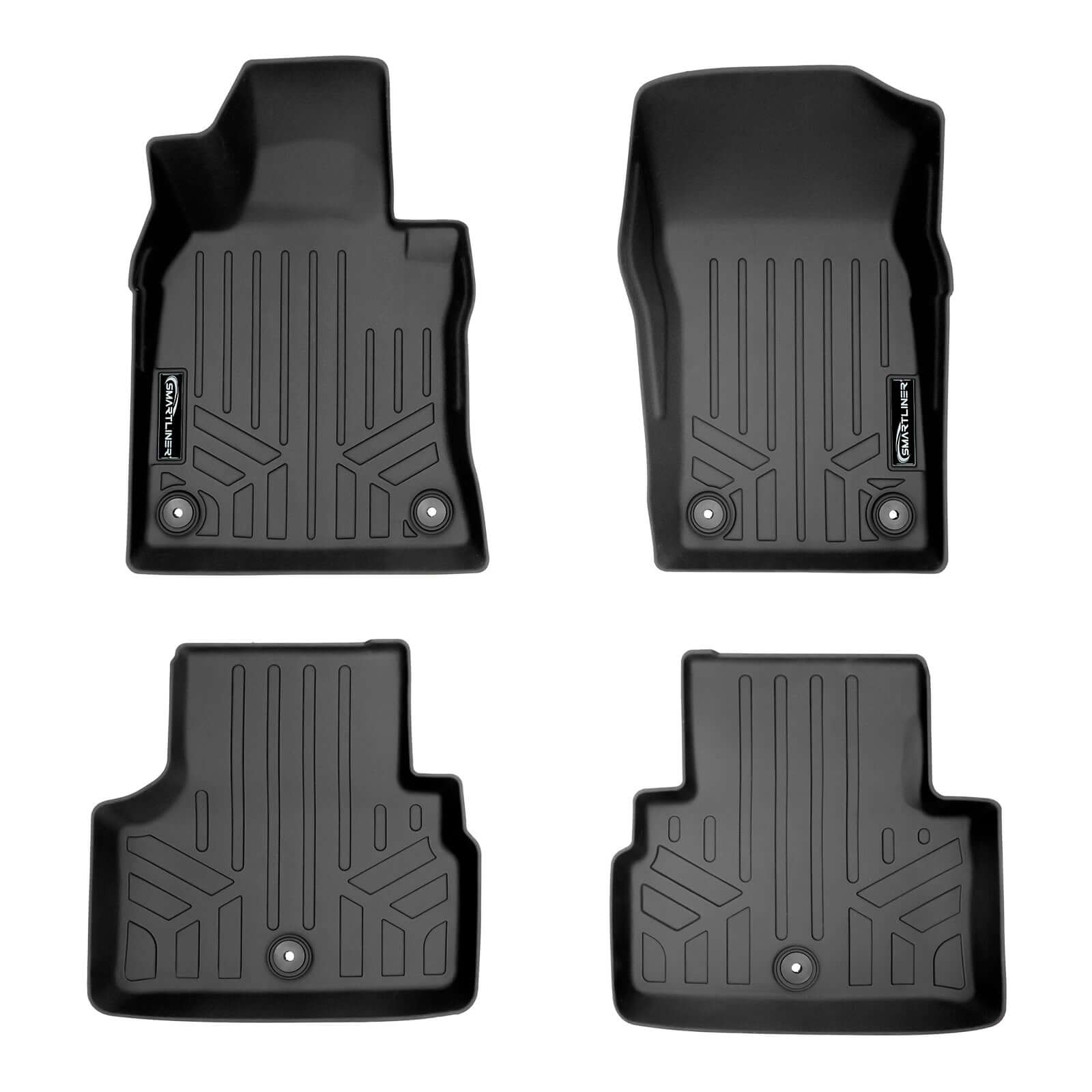 SMARTLINER Custom Fit Floor Liners For 2018-2025 Infiniti Q50 (Without Spare Tire)