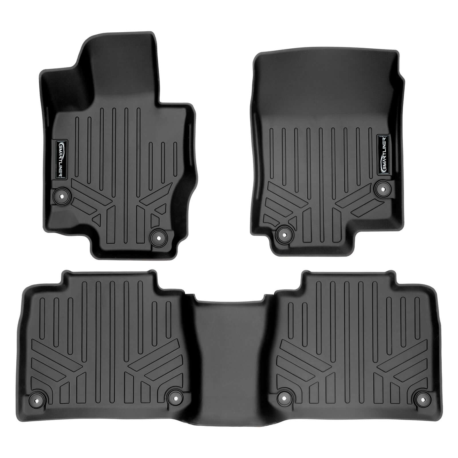 SMARTLINER Custom Fit Floor Liners For 2020-2025 Mercedes-Benz GLE-Class 7/8 Passenger