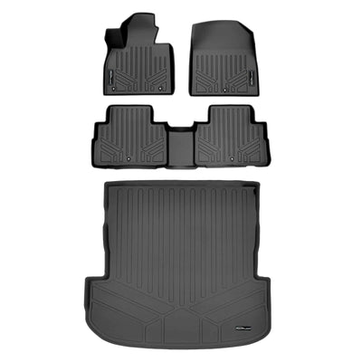 SMARTLINER Custom Fit Floor Liners For 2020-2025 Hyundai Palisade with 2nd Row Bucket Seats No Center Console and No In Between Coverage