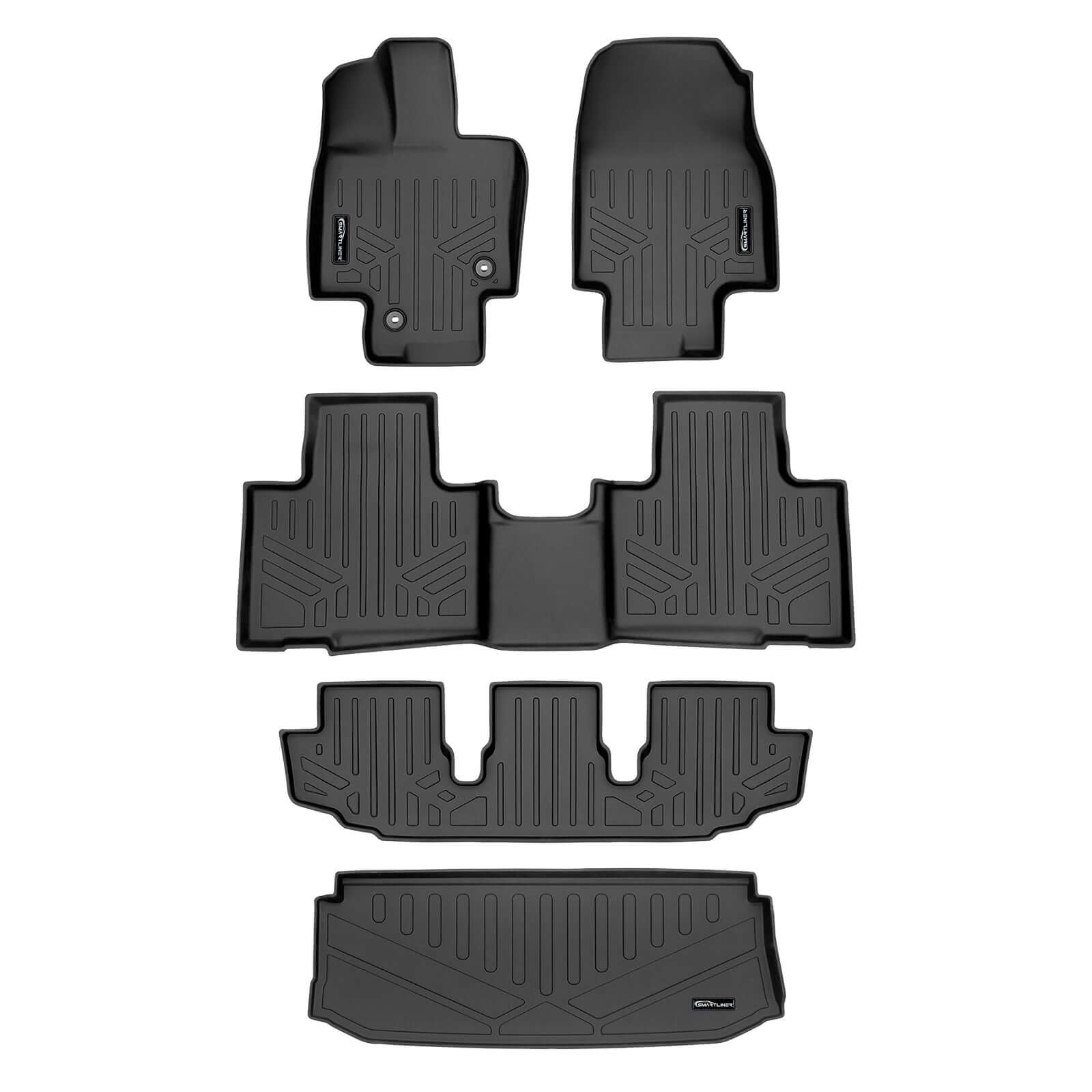 SMARTLINER Custom Fit Floor Liners For 2020-2026 Toyota Highlander (with Subwoofer)