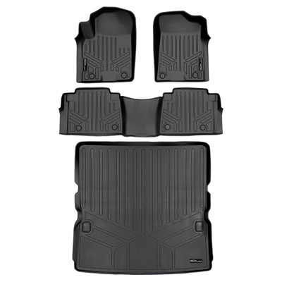 SMARTLINER Custom Fit Floor Liners For 2019-2024 Infiniti QX80/ 2019-2024 Nissan Armada With Bucket Seats & Center Console Only