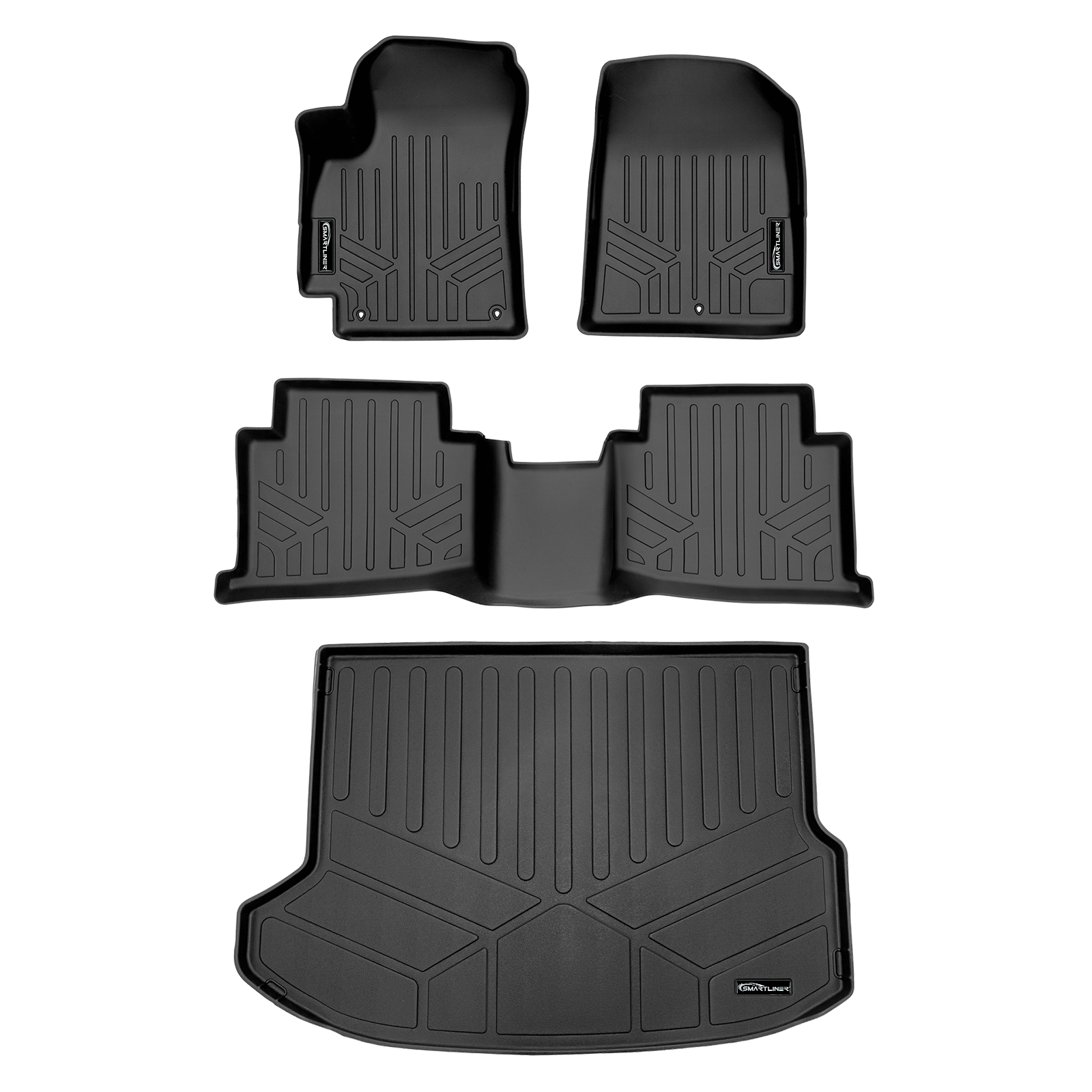 SMARTLINER Custom Fit Floor Liners For 2024 - 2025 Kia Seltos with Cargo Area in Upper Position