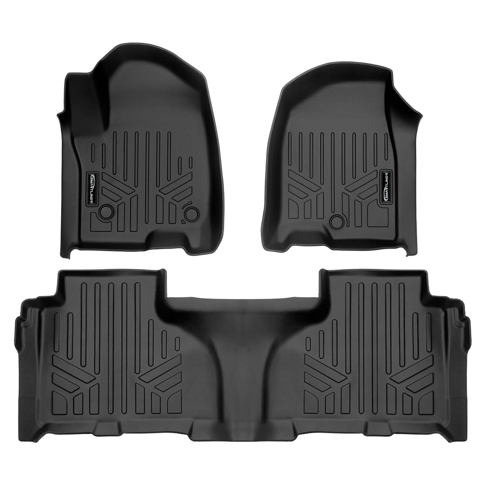 SMARTLINER Custom Fit Floor Liners For 2021-2025 Chevrolet Suburban with 2nd Row Bucket Seats
