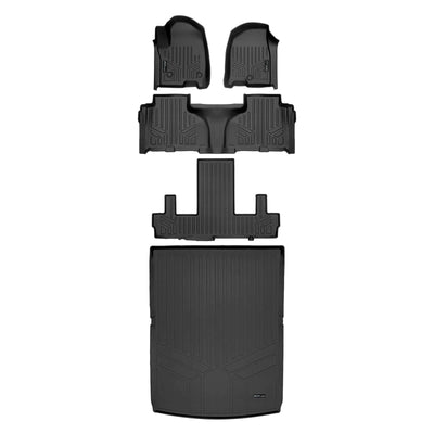 SMARTLINER Custom Fit Floor Liners For 2021-2025 Cadillac Escalade ESV with 2nd Row Bucket Seats