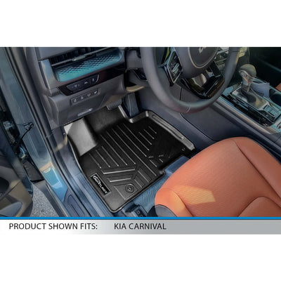 SMARTLINER Floor Liners for 2022-2026 Kia Carnival (7 Passenger Models Without 2nd Row VIP Seats)