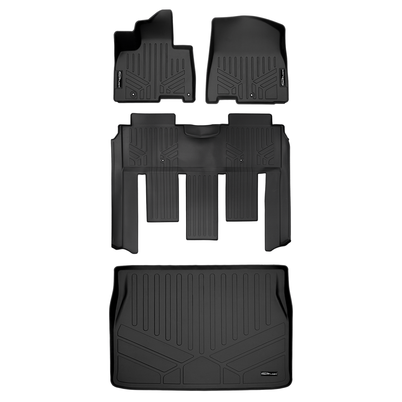 SMARTLINER Floor Liners for 2022-2026 Kia Carnival (7 Passenger Models With 2nd Row VIP Seats)