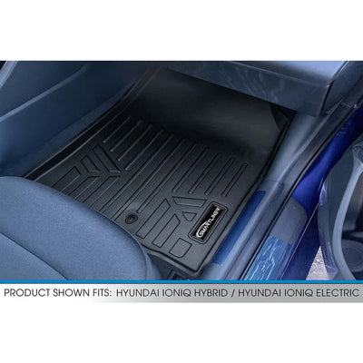 SMARTLINER Floor Liners for 2017-2022 Hyundai Ioniq Hybrid with Subwoofer in Cargo Area (Does Not Fit Electric Models)