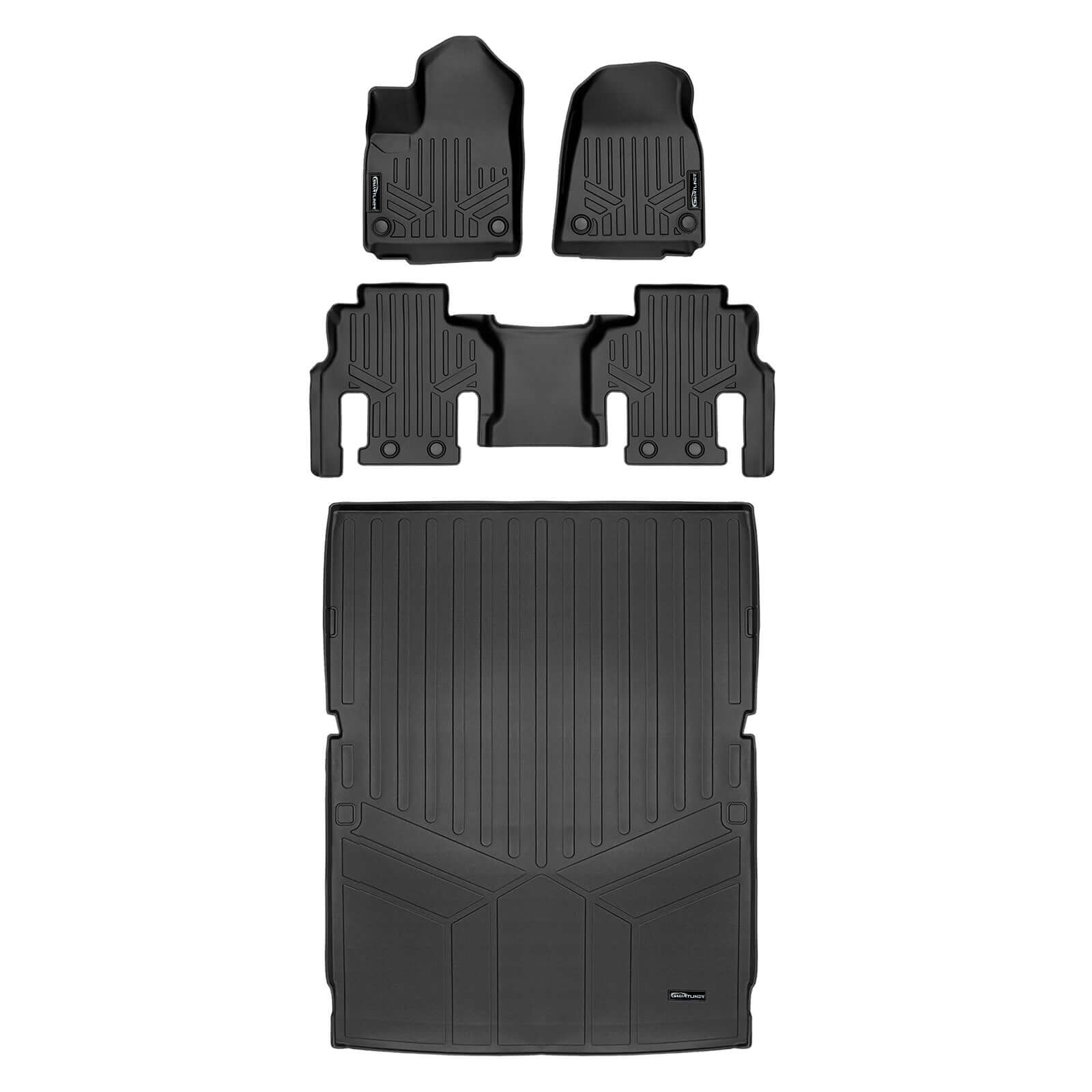 SMARTLINER Floor Liners for 2023-2025 Jeep Wagoneer L (7 Passenger Model)