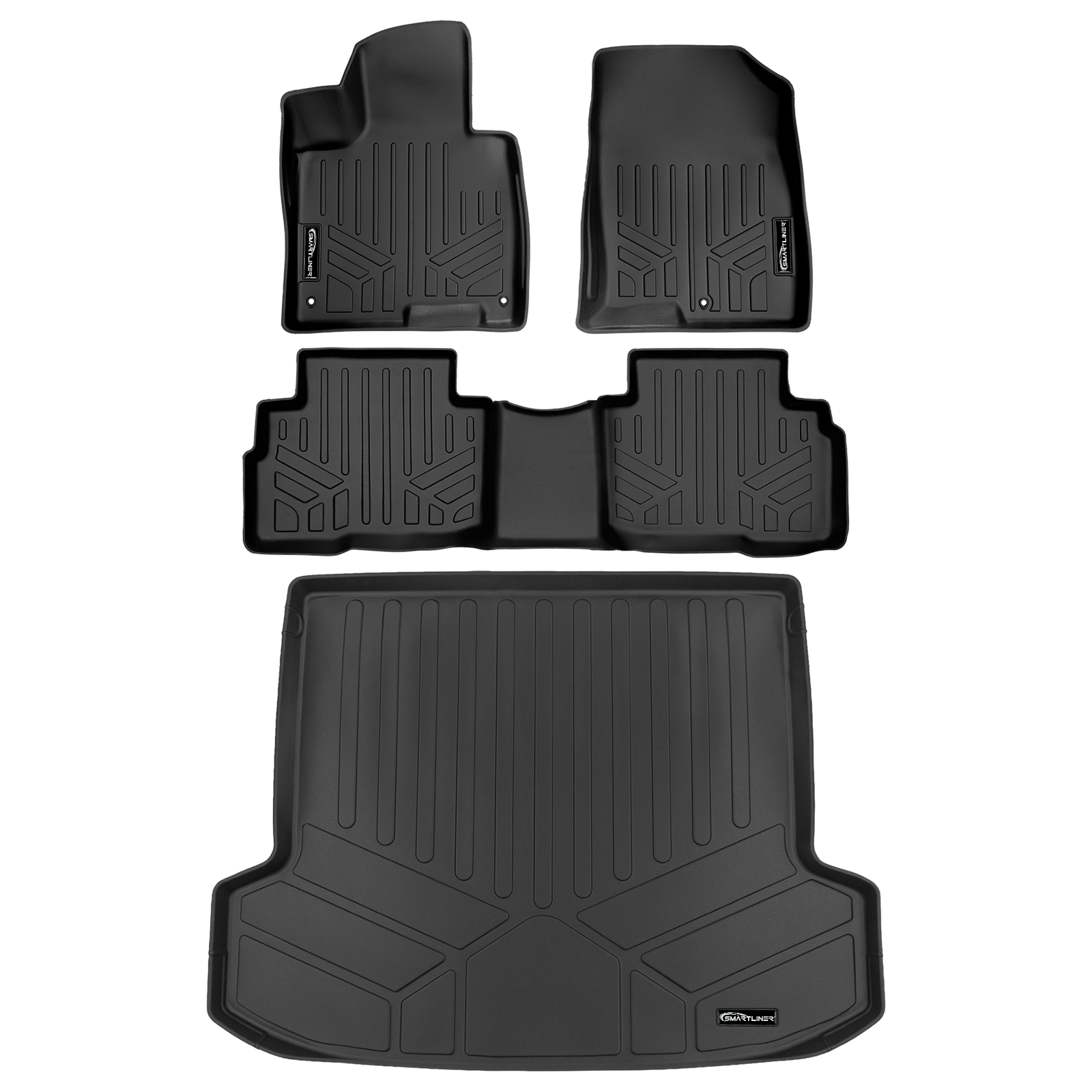 SMARTLINER Floor Liners for 2026 Kia Sportage Hybrid Models without Subwoofer in Cargo Area