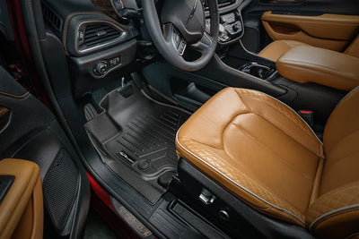 SMARTLINER Black 3 Row Liner Set & Cargo Liner Behind 3rd Row Compatible With 2021-2026 Chrysler Pacifica (Fits Limited)