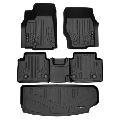 SMARTLINER Custom Fit Floor Liners For 2021-2025 Jeep Grand Cherokee L w/ 2nd Row Bench Seat