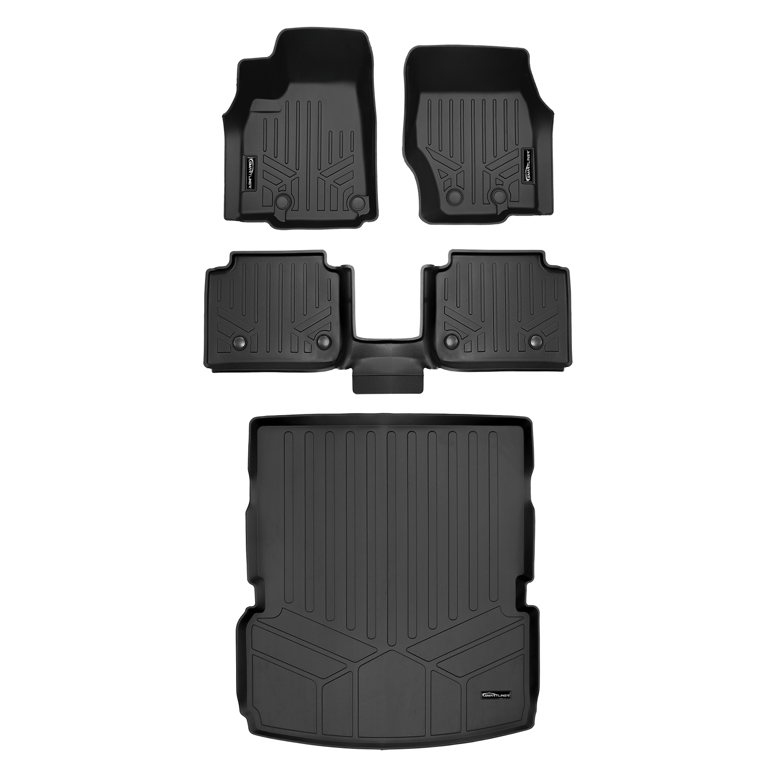 SMARTLINER Floor Liners for 2021-2026 Jeep Grand Cherokee L (2nd Row Bucket) With Center Console