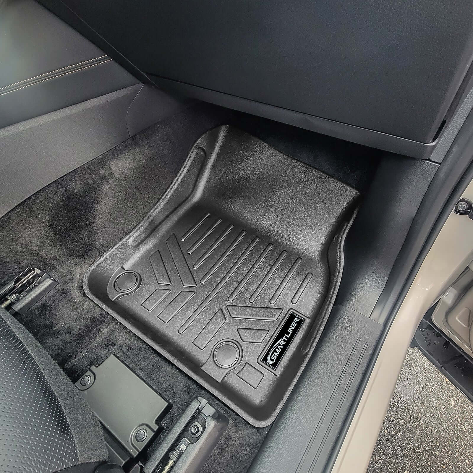 SMARTLINER Custom Fit Floor Liners For 2024-2025 Mazda CX-90 Plug-In Hybrid (Only Fits 2nd Row Bucket Seats With Center Console)