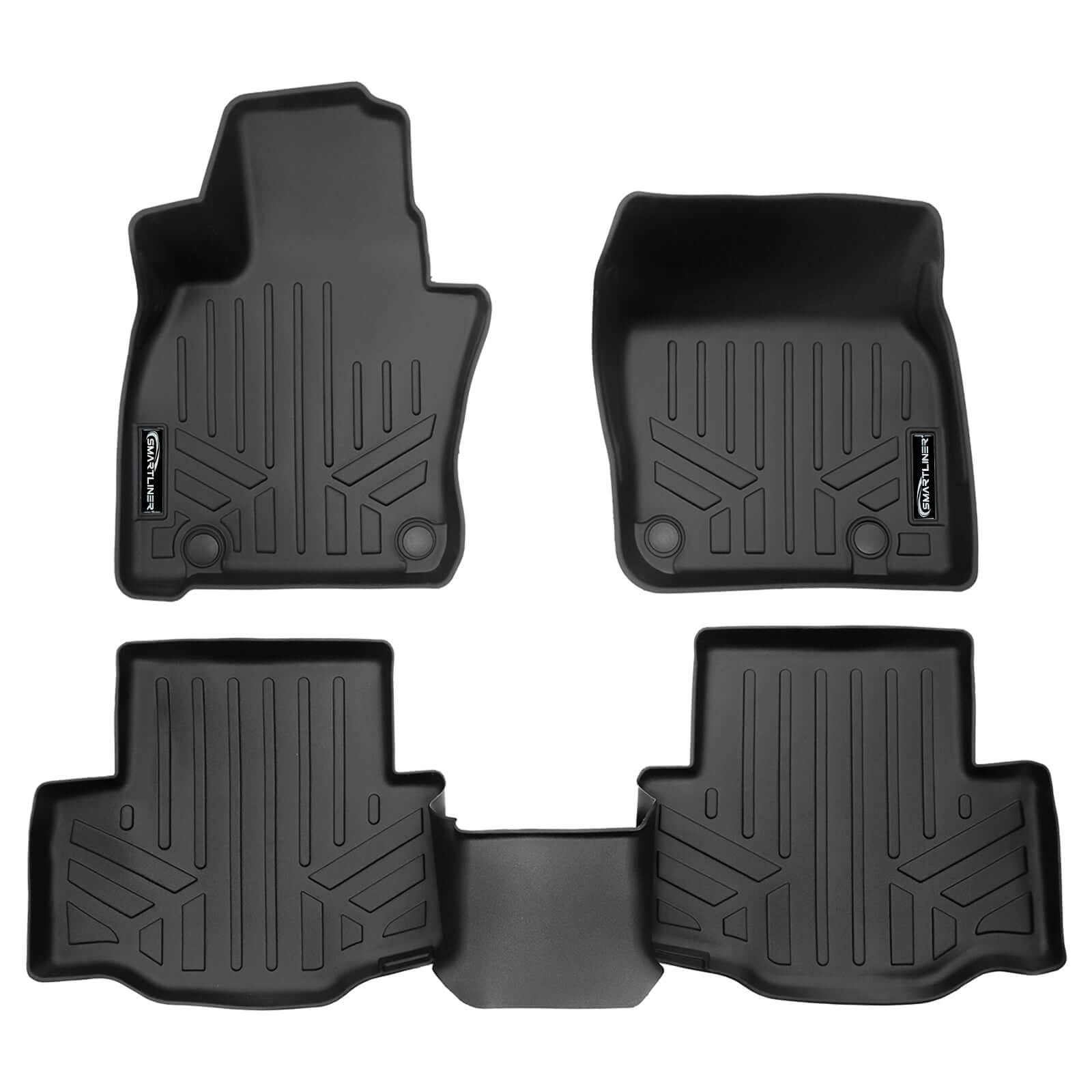 SMARTLINER Floor Liners for 2024-2026 Mazda CX-90 (Only Fits 2nd Row Bucket Seats With Center Console)