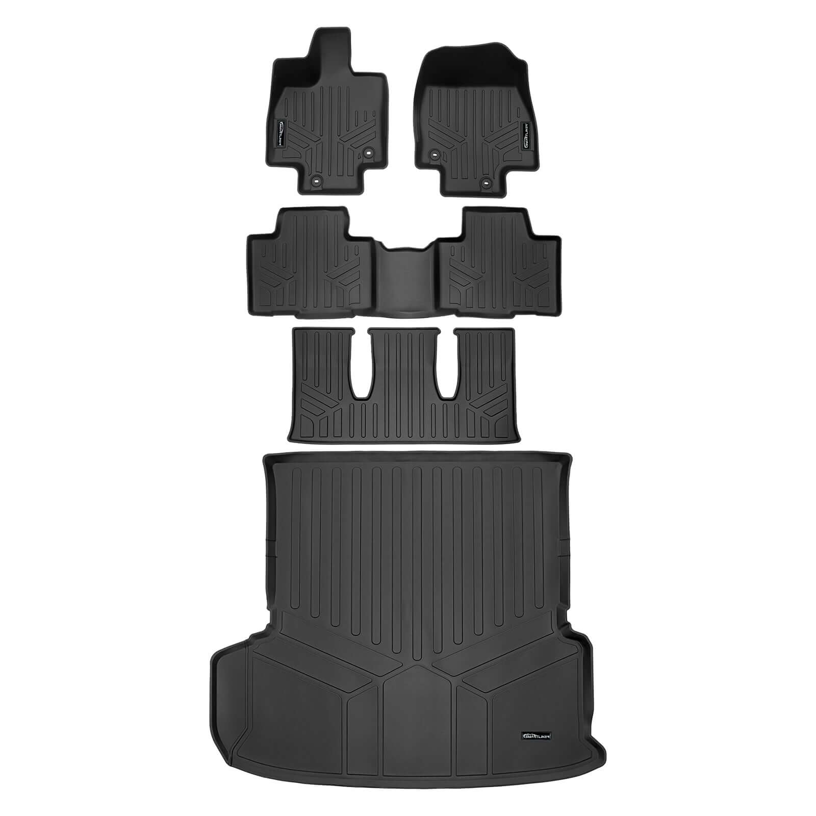 SMARTLINER Custom Fit Floor Liners For 2024 - 2025 Toyota Grand Highlander Hybrid