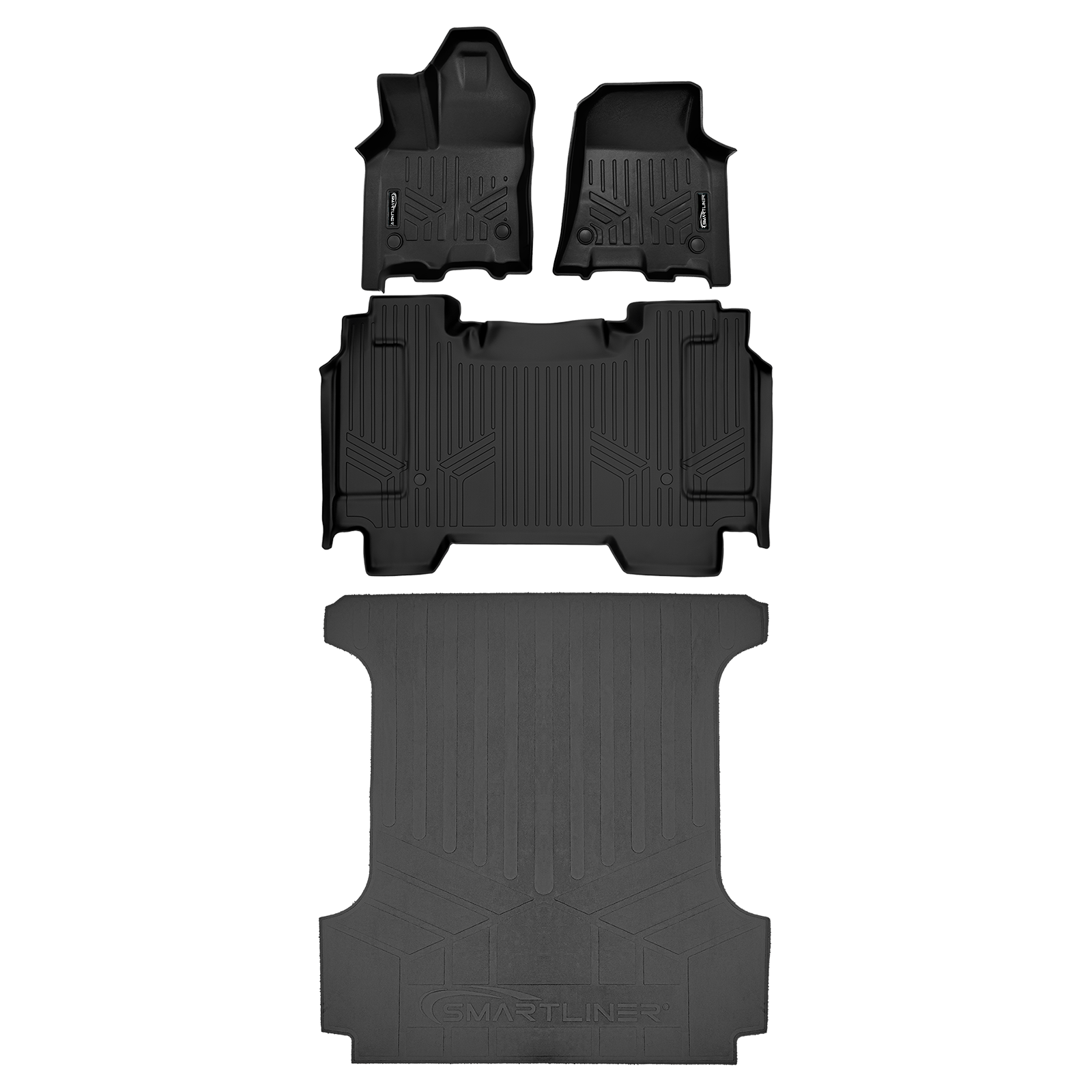 SmartCoverage™ Floor Liners For 2025-2026 Ram 1500 Crew Cab without Rear Underseat Storage Box (Bucket Seats)