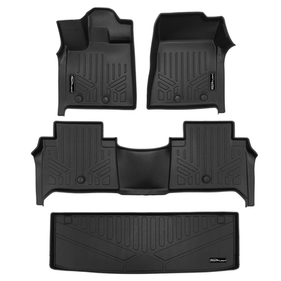 SMARTLINER Floor Liners for 2025-2026 Infiniti QX80/2025 Nissan Armada Without Bucket Seats & Center Console Only
