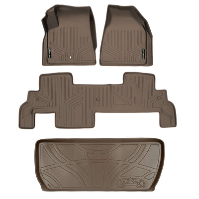 SMARTLINER Floor Liners for Traverse/Enclave/Acadia/Outlook ((2nd Row Bench))