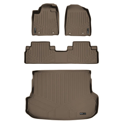 SMARTLINER Custom Fit Floor Liners For 2013-2015 Lexus RX (First Row Twist type Rings)