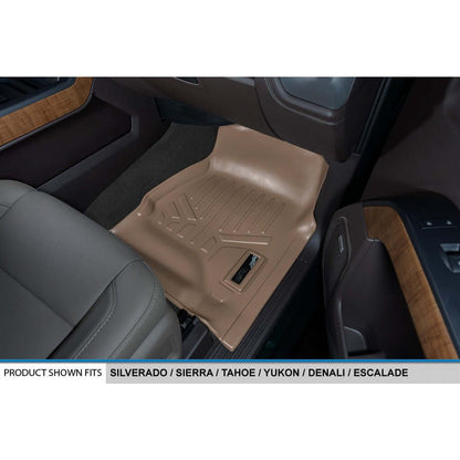 SMARTLINER Custom Fit Floor Liners For 2015-2020 Cadillac Escalade ESV with 2nd Row Bench Seat