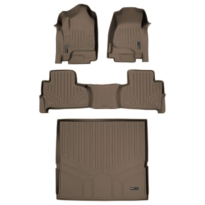 Smart Trim™ Custom Fit Floor Liners For 2015-2020 Chevrolet Tahoe / GMC Yukon With 2nd Row Bucket Seats