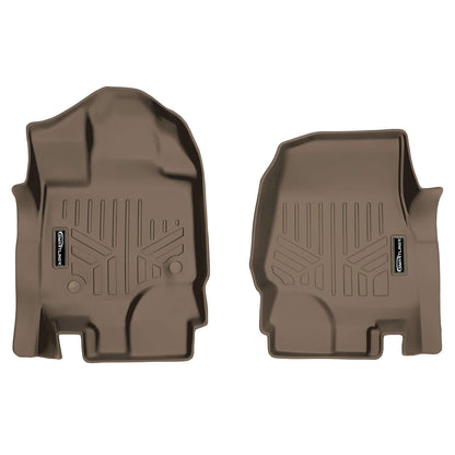 SmartCoverage™ Custom Fit Floor Liners For 2015-2025 Ford F-150 SuperCrew Cab with 1st Row Bucket Seats (Vinyl Flooring)