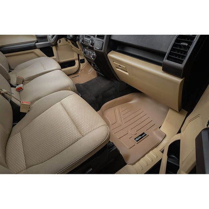 SmartCoverage™ Custom Fit Floor Liners For 2015-2025 Ford F-150 SuperCrew Cab with 1st Row Bucket Seats (Vinyl Flooring)