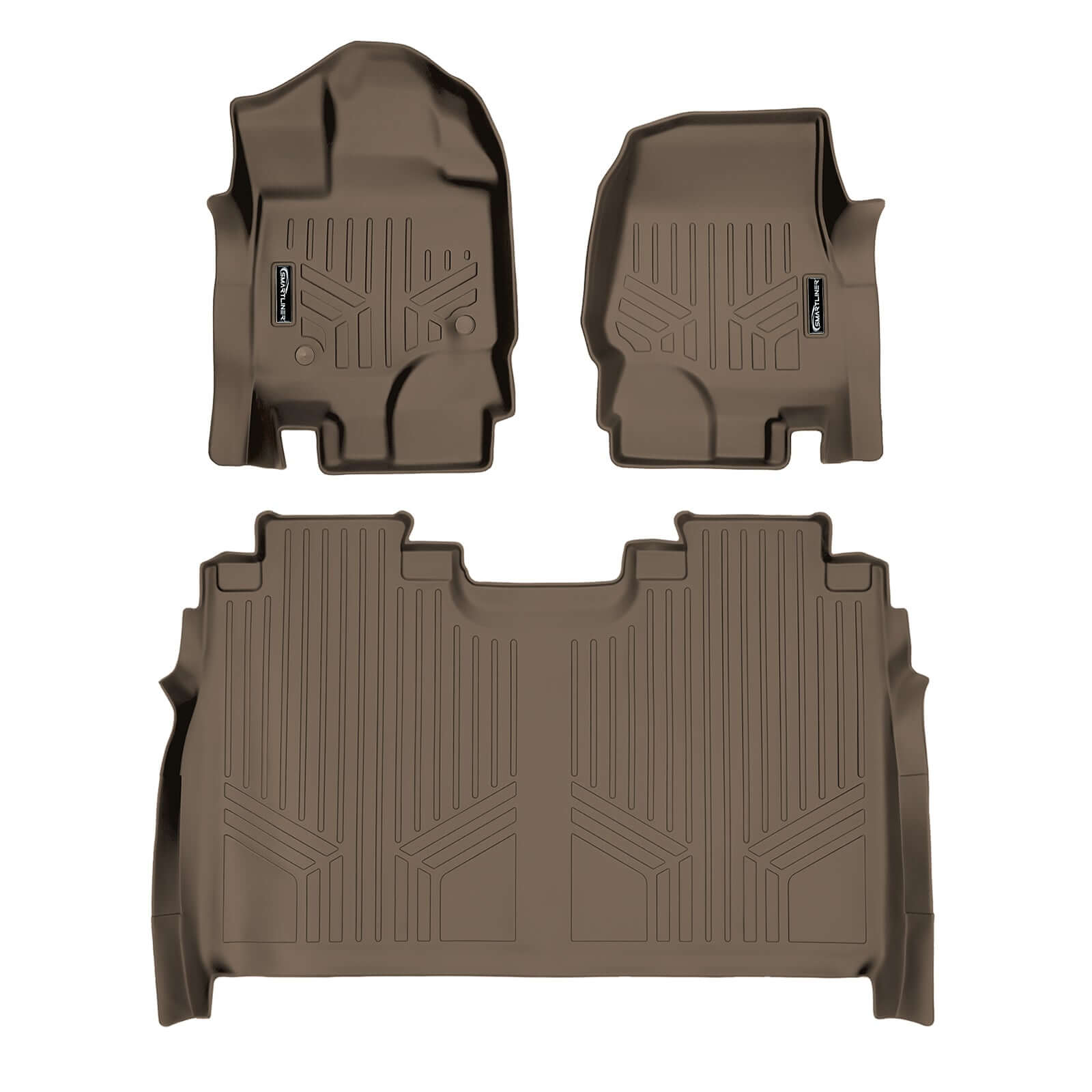 SmartCoverage™ Floor Liners For 2015-2026 Ford F-150 SuperCrew Cab (1st Row Bucket) (Vinyl)