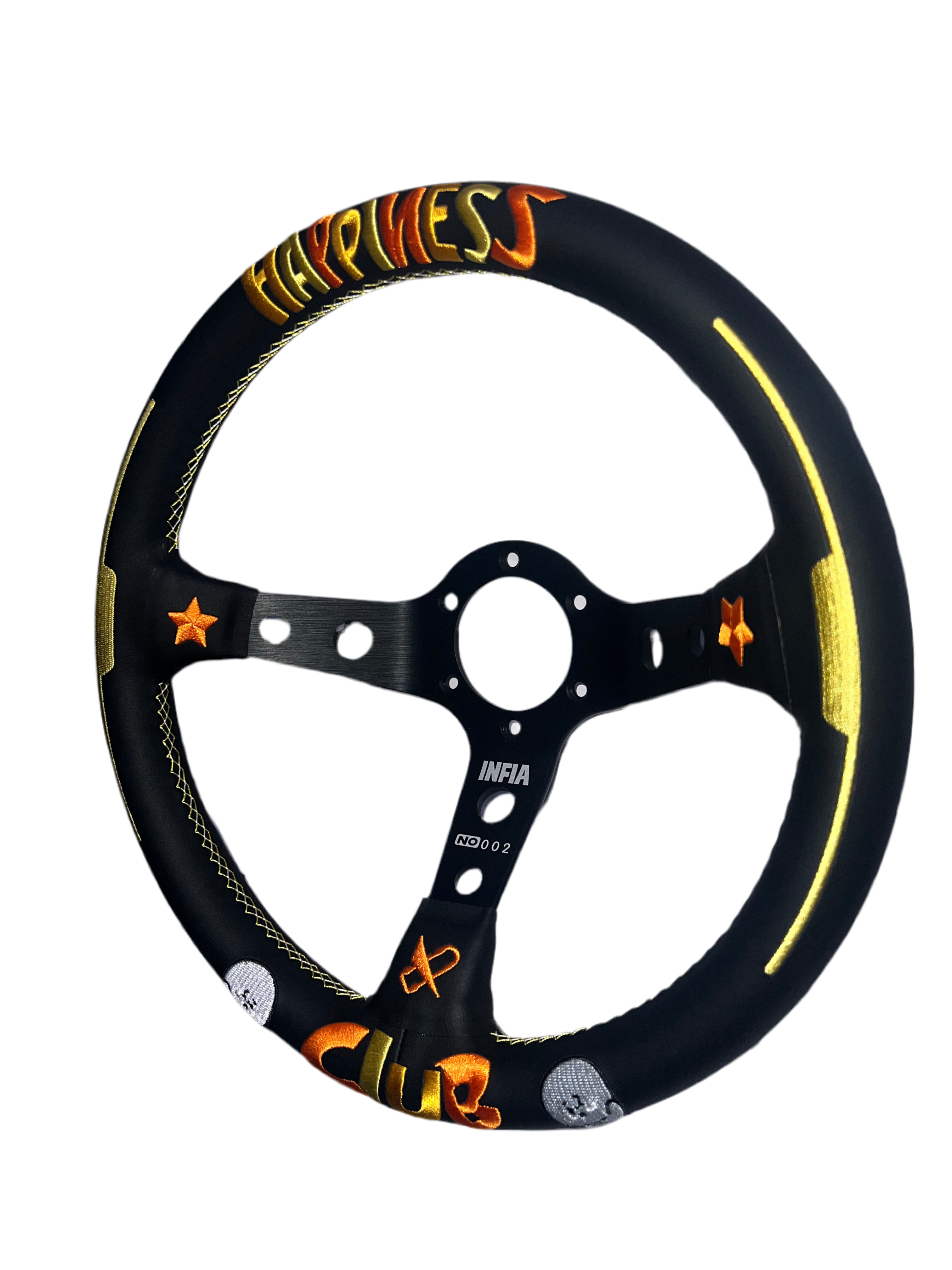 2nd option racing Happiness club steering wheel