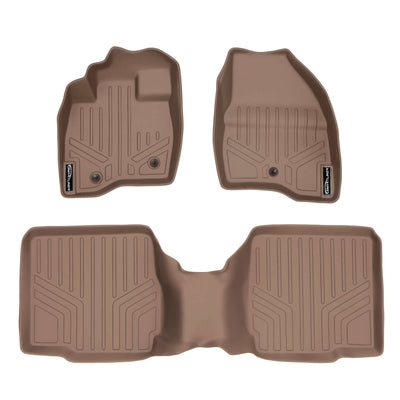 SMARTLINER Custom Fit Floor Liners For 2017-2019 Ford Explorer with 2nd Row Center Console