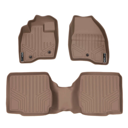 SMARTLINER Custom Fit Floor Liners For 2017-2019 Ford Explorer with 2nd Row Center Console
