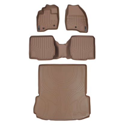 SMARTLINER Custom Fit Floor Liners For 2017-2019 Ford Explorer with 2nd Row Center Console