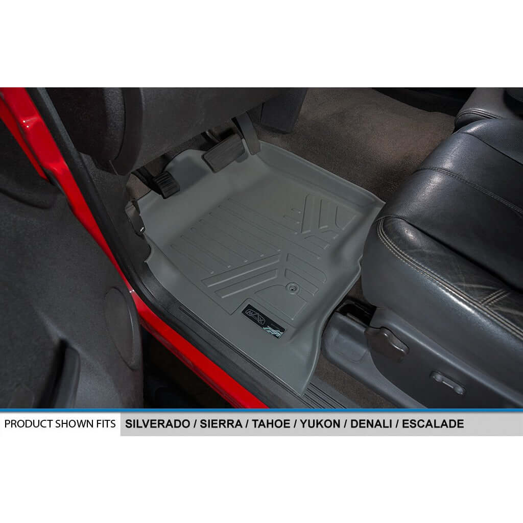 Smart Trim™ Custom Fit Floor Liners For 2007-2013 Silverado/Sierra 1500 Crew Cab - 2007-2014 2500/3500 HD Crew Cab