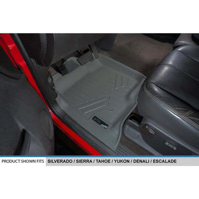 Smart Trim™ Custom Fit Floor Liners For 2007-2013 Silverado/Sierra 1500 Crew Cab - 2007-2014 2500/3500 HD Crew Cab