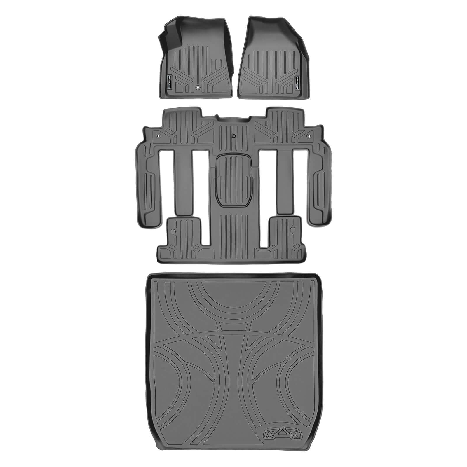 SMARTLINER Custom Fit Floor Liners For Traverse/Enclave with 2nd Row Bucket Seats